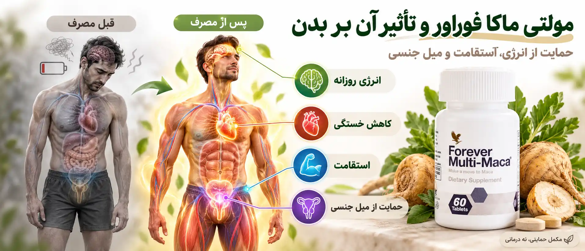 مولتی ماکا_ انرژی و استقامت بدن