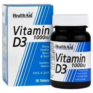 قرص ویتامین D3 Health Aid بسته 30 عددی